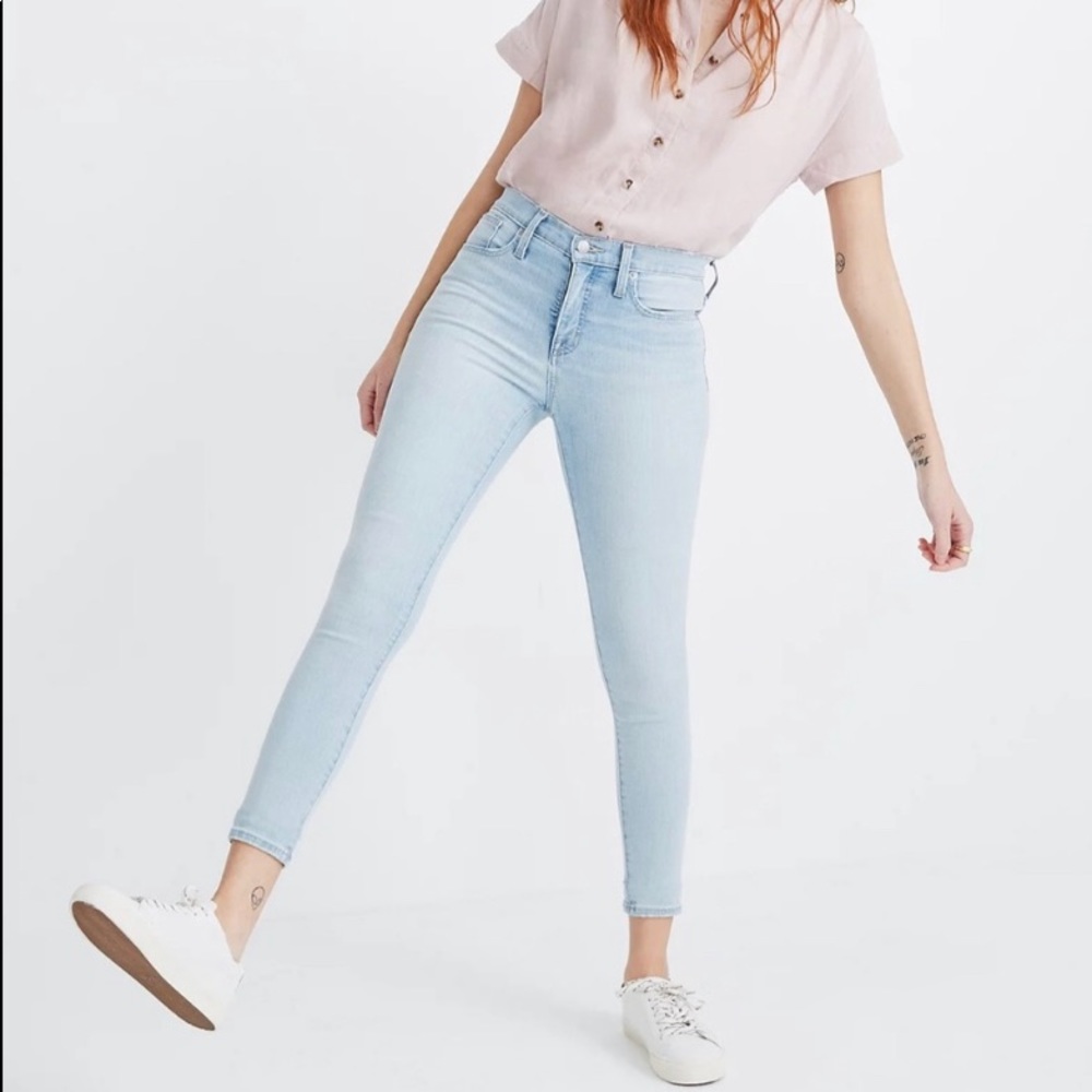 Madewell 9” Mid Rise Skinny Crop Jeans
